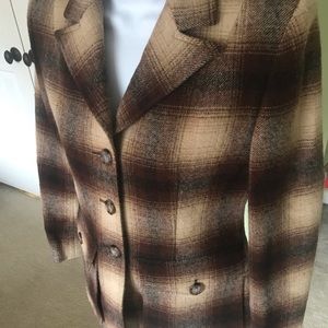 🎩 Ralph Lauren Plaid Wool Blazer